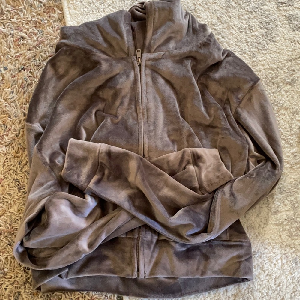 Velour zip up